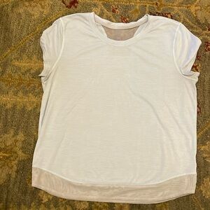 Athleta G!rl on the move mesh tee, light blue L/12